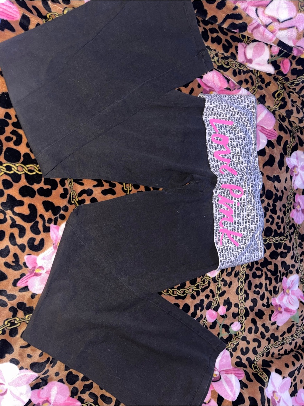 PINK Victoria’s Secret fold over full length leggings
